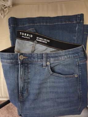 Torrid Sky High A-Line Flare Jeans - Blue - Set Of 2
